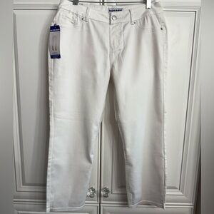 Nygard Denim Jeans Women’s Size 14 White  Skinny Crop Pull-On NWT